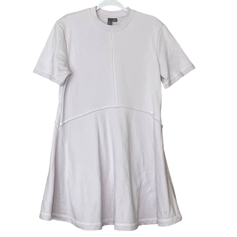 Sweaty Betty Revive Tee Dress Short Sleeve Mistflower Purple SZ 4 6 Small